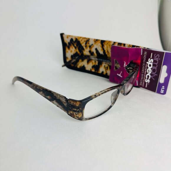 RG0362 Lot of 4 Simply Specs Foster Grant Unisex Reading Glasses With Case +1.25 - Picture 4 of 9